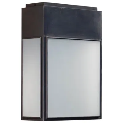 Pre-owned Tekna Marlow Wall Light With Dark Bronze Finish And Frosted Glass In Transparent