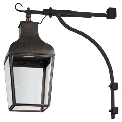 Pre-owned Tekna Montrose Large Led Wall Light With Dark Bronze Finish And Clear Glass In Gold