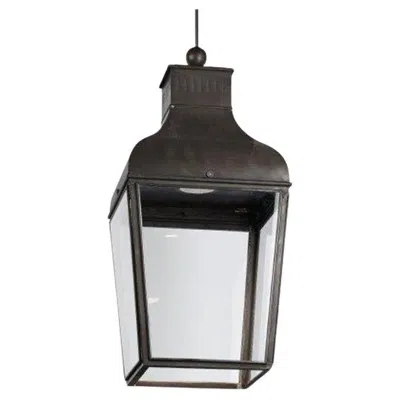 Pre-owned Tekna Montrose Large Pendant - Led Dark Bronze Clear Glass In Gold