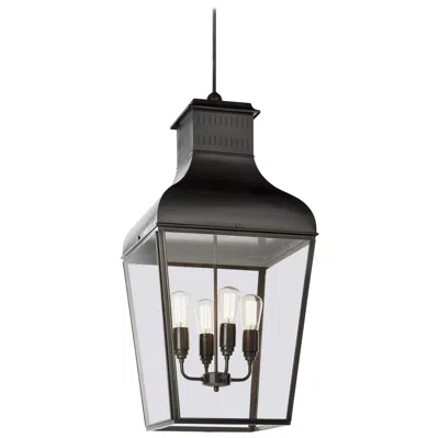Pre-owned Tekna Montrose Large-c Pendant Light With Dark Bronze Finish And Clear Glass In Gold