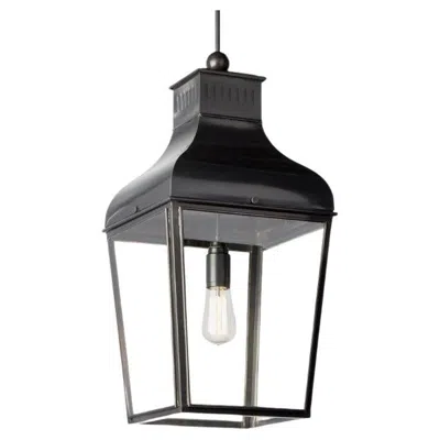 Pre-owned Tekna Montrose Pendant Dark Bronze Clear Glass In Gold
