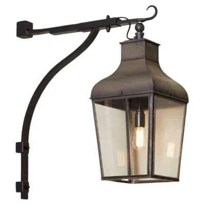 Pre-owned Tekna Montrose Wall Dark Bronze Clear Glass In Gold
