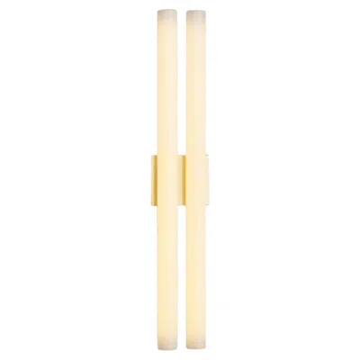 Pre-owned Tekna Phare Double Small Sateen Brass In White