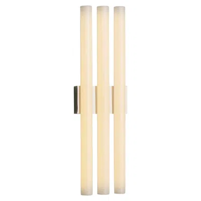 Pre-owned Tekna Phare Triple Wall Lamp With Polished Chrome Finish, Large In White