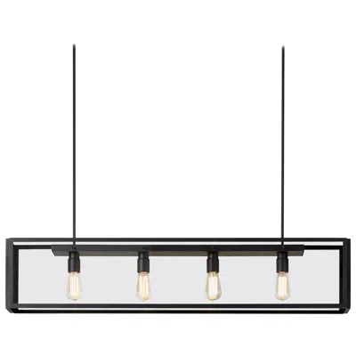 Pre-owned Tekna Portreath-c Chandelier With Dark Bronze Finish And Clear Glass In Transparent
