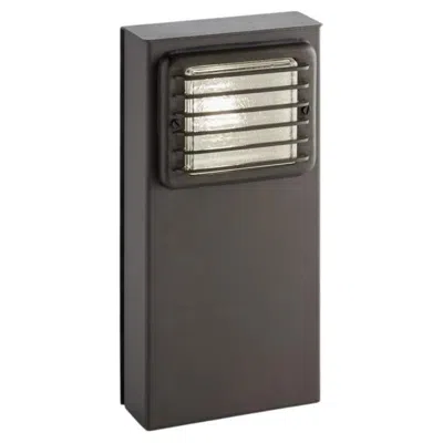Pre-owned Tekna Post Light In Lacquered Dark Bronze With ‘steplight' In Brass In Gold