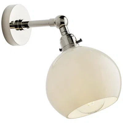 Pre-owned Tekna Stiffkey Bobeche Wall Light With Polished Nickel Finish In Sand
