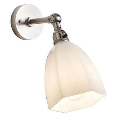Pre-owned Tekna Stiffkey Wall Light With Brushed Nickel Finish In Sand