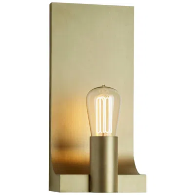 Pre-owned Tekna Walcott Wall Light With Sateen Brass Finish In Sand