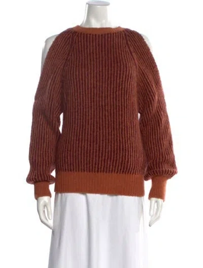 Pre-owned Tela Alpaca Bateau Neckline Sweater W/ Tags In Multi