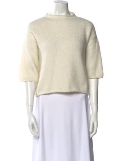 Pre-owned Tela Alpaca Crew Neck Sweater In Neutral