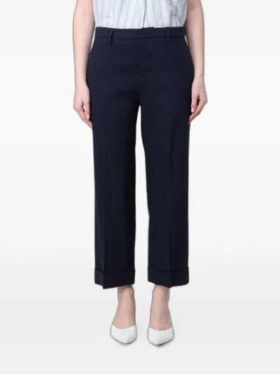 Tela Andrew Cropped Trousers In Blue
