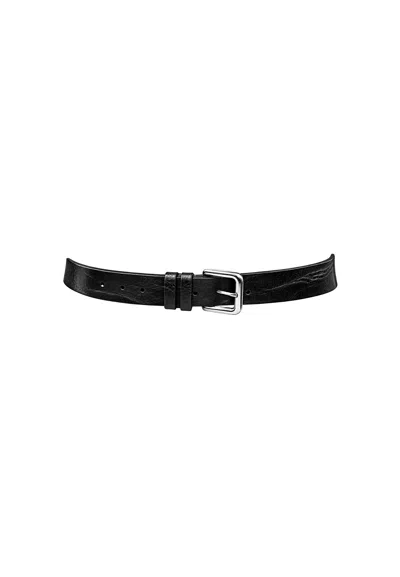 Tela Belt Belt  In Leather In Black