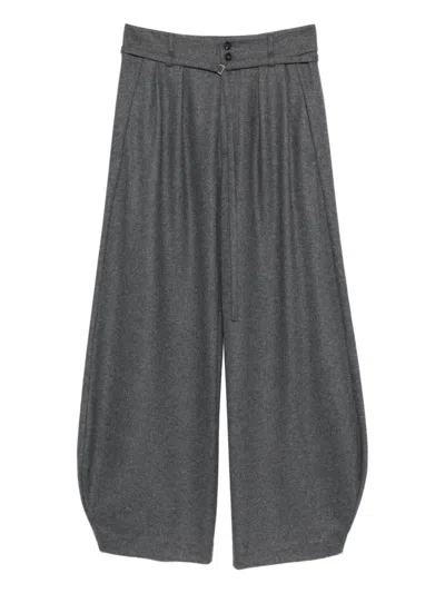 Tela Belt Trousers In Gray