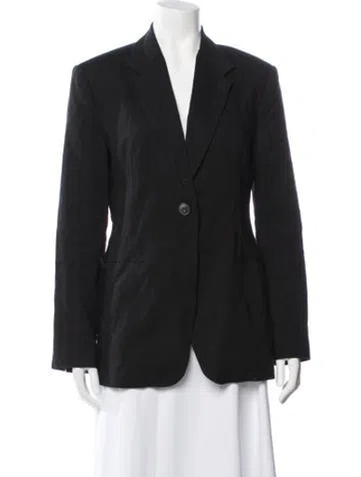 Pre-owned Tela Blazer In Black