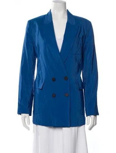 Pre-owned Tela Blazer In Blue