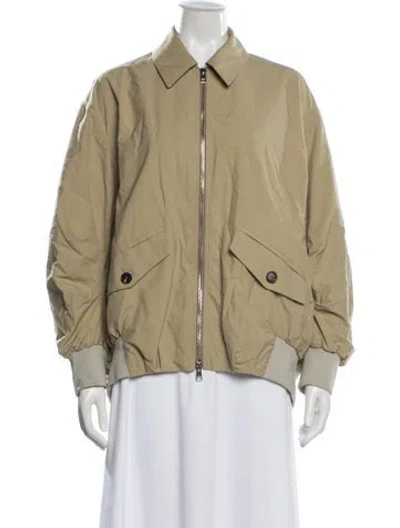 Pre-owned Tela Bomber Jacket In Neutral