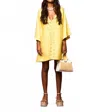 Tela Bows Mini Dress In Yellow In Yellow