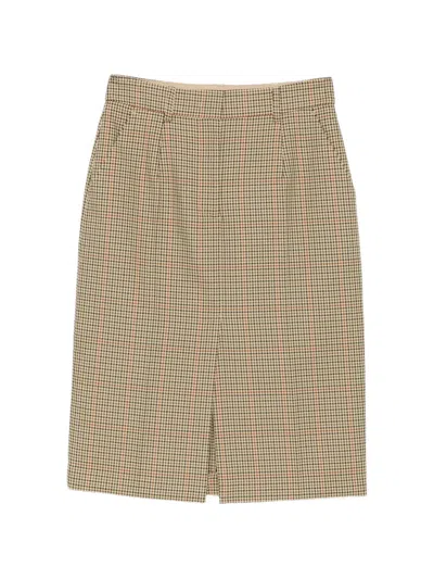 Tela Gemusterter Camden Midirock In Nude