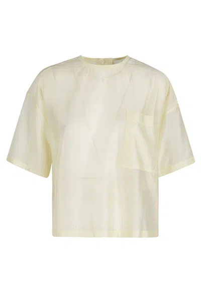 Tela Camicia Papavero In White
