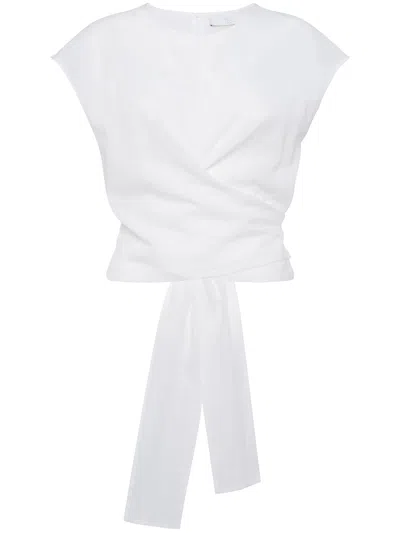 Tela Tied-waist Top In White