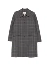 Tela Check-pattern Nathan Coat In Gray