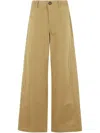 Tela Wide-leg Pants With Angled Front Pockets In Neutrals