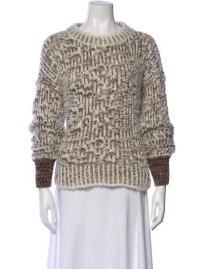 Pre-owned Tela Crew Neck Sweater In Neutral