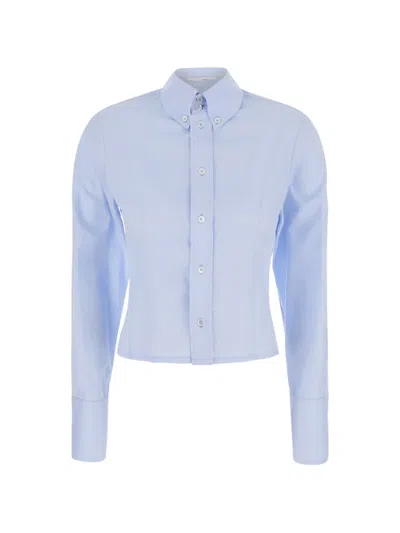Tela Darma Button-down Shirt In Blue
