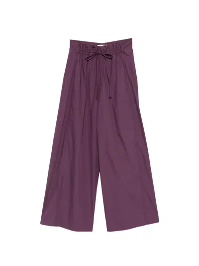 Tela Drawstring-waist Trousers In Purple