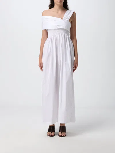 Tela Cotton One-shoulder Dress In White