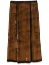 TELA FLAME MIDI SKIRT