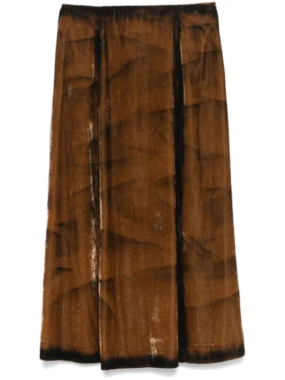 TELA FLAME MIDI SKIRT