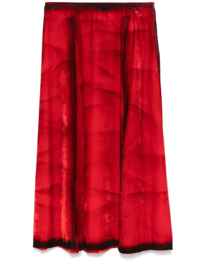 TELA FLAME MIDI SKIRT