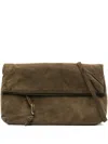 Tela Flap Ring Crossbody Bag In Green