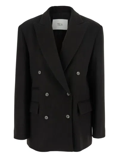 TELA FROST DOUBLE-BREASTED BLAZER