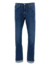 Tela Genova Buttoned Trousers In Blue