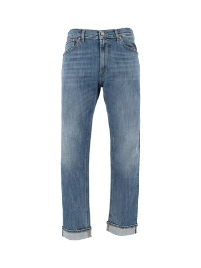 Tela Genova Cosmy Retro Straight-leg Jeans In Blue