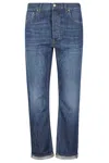Tela Genova Davide Denim Scuro Cotone Lino In Blue
