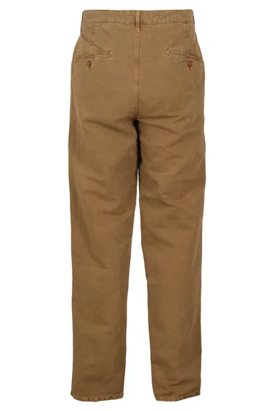 Tela Genova Duilio 6fp Chino Pants In Brown