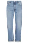 Tela Genova Davide Denim Scuro Cotone Lino
