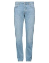 Tela Genova Man Jeans Blue Size 35w-32l Cotton, Elastane In Blue