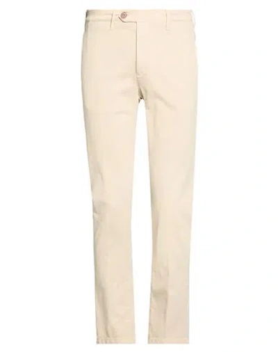 Tela Genova Man Pants Beige Size 30 Cotton, Elastane