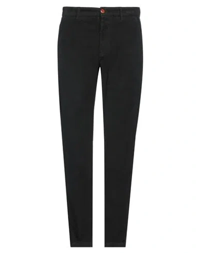 Tela Genova Man Pants Black Size 34 Cotton