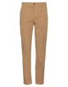 Tela Genova Man Pants Camel Size 34 Cotton In Beige
