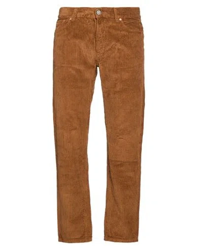 Tela Genova Man Pants Camel Size 33 Cotton In Sand