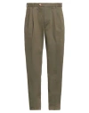 Tela Genova Man Pants Military Green Size 33 Cotton