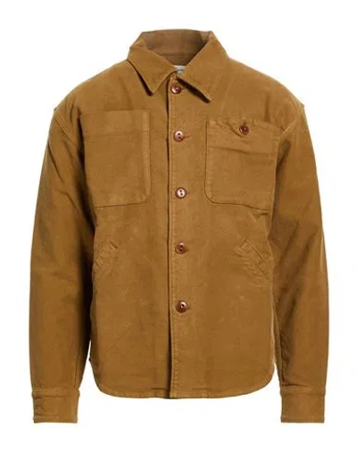 Tela Genova Man Shirt Khaki Size S Cotton In Green