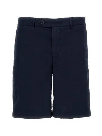 Tela Genova Damasco Bermuda Shorts In Blue