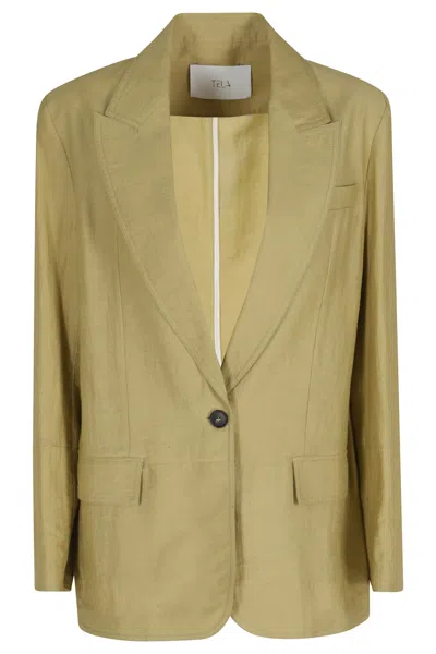 Tela Giacca Golden In Green